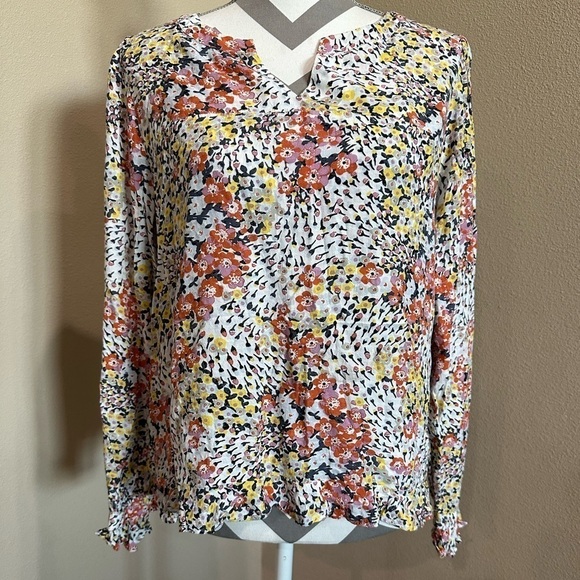 LOFT Women’s floral long sleeve blouse, like new! - Picture 1 of 6